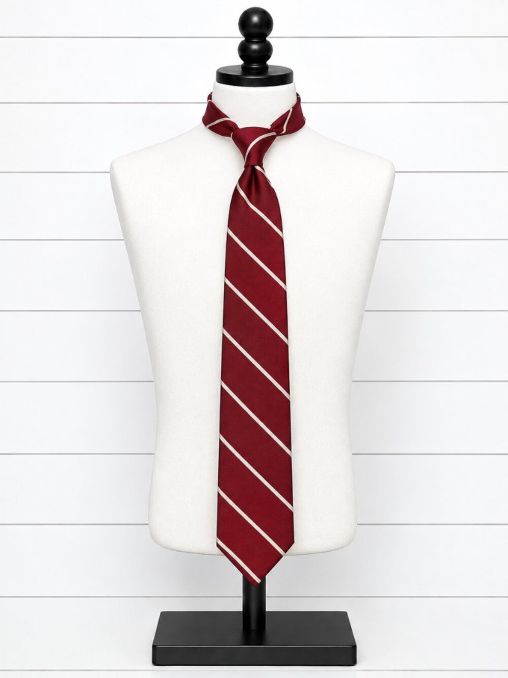 Vintage Polo Ralph Lauren Men’s Red White Striped Silk Tie Made Italy Preppy
